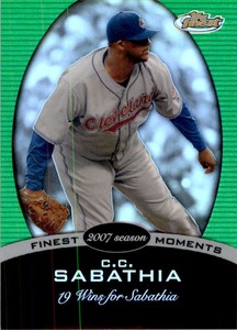 2008 Finest Finest Moments Refractors Green #CS C.C. Sabathia /199