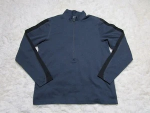 REI Sweater Mens Extra Large Blue Black Long Sleeve - Picture 1 of 8