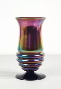 ⚜️ Antike Vase By WMF Serie Myra Glas Mundgeblasen Irisierend Old-Time 1930S Art - Bild 1 von 7