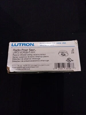 Lutron ‎LRF2-VCR2B-P-WH Radio Saver Vacancy Sensor - White - Image 1 of 2