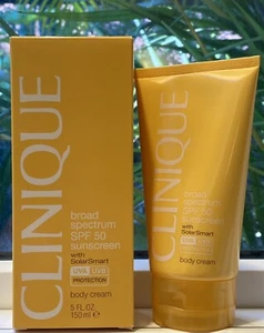 New Clinique Broad Spectrum SPF 50 Sunscreen Body Cream White - 5oz/150ml - Picture 1 of 4
