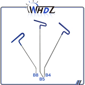 WHDZ 3 Pcs Puller Rods Dent Paintless Repair Tools Push Rods Hail Repair Tail - Bild 1 von 8