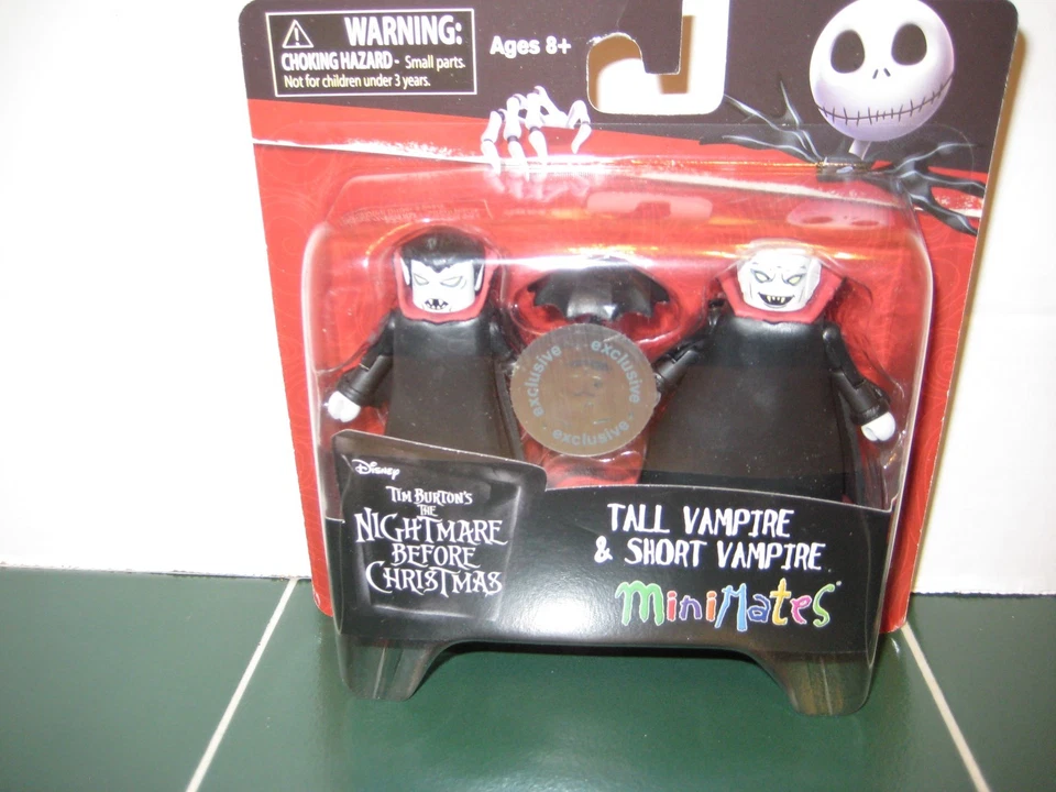 Minimates Pesadilla Antes de Navidad Vampiro Alto y Vampiro Corto Conjunto de Dos Pack  Foto 1 de 1