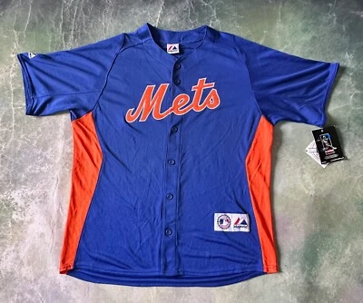 Camiseta de colección Majestic MLB New York Mets Johan Santana #57 talla L. Foto 1 de 4