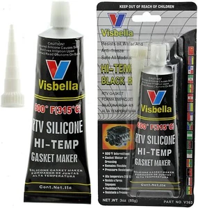 High Temperature Seal Heat Resistant Silicone Hi Temp Glue Sealant Exhaust - Picture 1 of 12