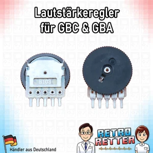  Rueda de volumen GAME BOY Advance y potenciómetro de color Gameboy regulador GBA - Imagen 1 de 2