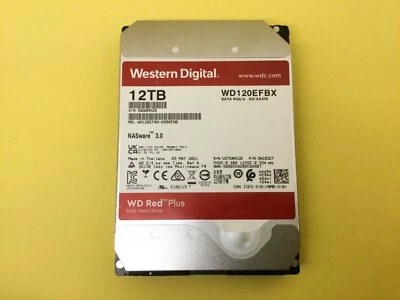 WD Red Plus 12TB SATA 6Gb/s 3.5in NAS HDD WD120EFBX - Image 1 of 3