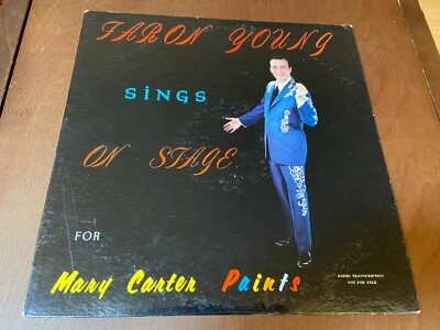 Faron Young~Sings on Stage for Mary Carter Paints~RADIO NOT FOR SALE~Country Pop Foto 1 de 2