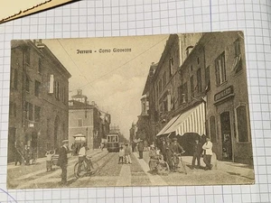 Cartolina Ferrara Corso Giovecca Animata Tram Bergamini 15212 VAT 1914 CI10 - Picture 1 of 2