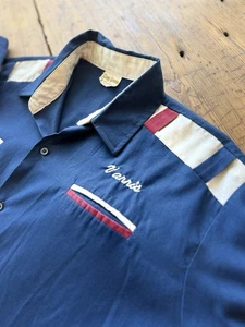 Vintage 1970'S King Louie Bowling Shirt Rockabilly Made In USA Sz XXL 2XL - Picture 1 of 10