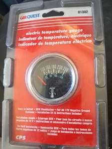 CARQUEST 81382 Automotive in Dash 12 V 130 to 290° F Electric Temperature Gauge - Picture 1 of 4