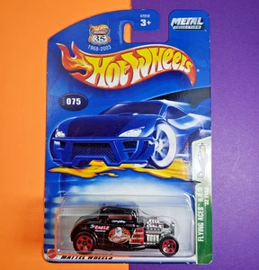 2003 HOT WHEELS ''FLYING ACES II'' #75 ~ `32 FORD ~ BLACK ~ dark red 5sp wheels - Picture 1 of 6