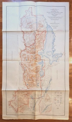 Scarce 1948 Topographic Map Teton National Park & Part of Jackson Hole . . .(P) - Image 1 of 4
