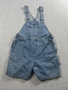 Harley Davidson Women's Bib Overall Shorts Denim Size XL - Picture 1 of 9