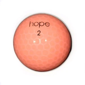 Palla da golf Wilson Hope rosa brillante - nastro di sensibilizzazione sul cancro al seno - Foto 1 di 2