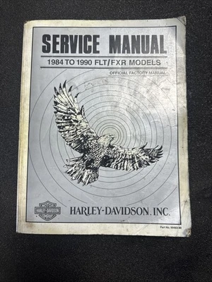 Harley-Davidson 1984-1990 FLT FXR Modelos Manual de Servicio 99483-90 Libro de Bolsillo  Foto 1 de 4