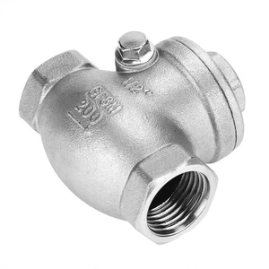 1/2 DN15 Stainless Steel One Way Swing Check Valve Female Thread WOG 200PSI - Bild 1 von 8