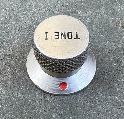 复古 20 世纪 60 年代 VOX & EKO "Tone I" Knob 适用于 Phantom 吉他等 Knurled铝 — 第 1/4 张图片
