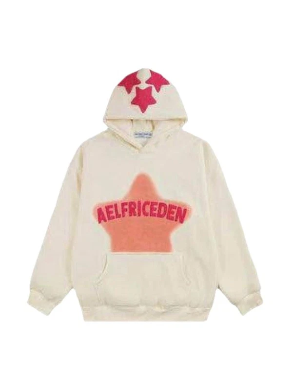 Sudadera con Capucha Aelfric Eden Rosa Estrella Talla Grande Unisex Talla Pequeña Foto 1 de 1