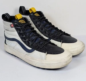 Vans Men's Size 12 Sk8-Hi MTE-2 All Weather Boots Varsity Black Blue White High - Picture 1 of 7