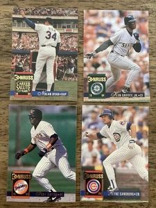 Donruss Baseball Series 1 1994 ¡¡Juego completo de 330 cartas!!  Ryan, Griffey, Sandberg - Imagen 1 de 1