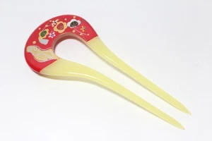 Horquilla Japonesa Peine Antiguo KANZASHI Diseño Floral para Kimono - Imagen 1 de 4