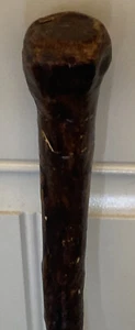 Cane Bamboo Walking Stick Carved 37” Long Beautiful Unique Vintage - Picture 1 of 6