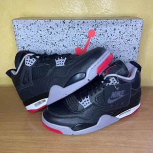 Nike Air Jordan 4 OG Bred Reimagined 42 Scarpa Nuova Streetwear Moda Inverno - Foto 1 di 10