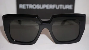 RETROSUPERFUTURE Nuevas Gafas de Sol Cuadradas Piscina Negro Gris BKK 54 21 145 - Imagen 1 de 10