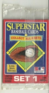  1990 STARLINE LONG JOHN SILVER'S SUPERSTAR BASEBALL - SET#1 - UNOPENED PACK