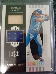 2021 National Treasures George Brett Dual Patch 3/10