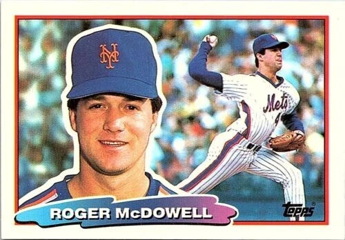 1988 Topps  Big  #101  Roger McDowell Pitcher  New York Mets  FREE shipping - Image 1 of 1