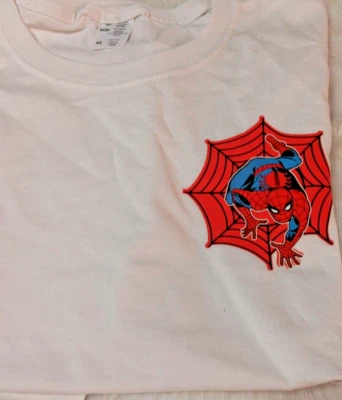 Spiderman  Print Shirt For Kids ,White Color, Size XS (Gildan) 100% Cotton - Image 1 of 3