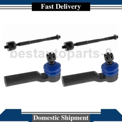 Extremos de barra de amarre exterior interior delantero 4 piezas para Toyota Tacoma 2018 2017 2016 2015 2014 Foto 1 de 4