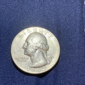 1983 P. MINT ERROR WASHINGTON QUARTER - "N" God We Trust - Picture 1 of 3