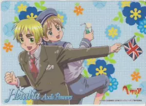thin plastic mouse pad Hetalia Axis Powers anime UK United kingdom Sealand - Picture 1 of 2