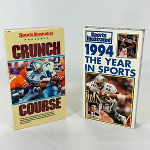 Sports Illustrated Crunch Course 86’ & 94’ The Year Of Sports NFL Football VHS 2 - Imagen 1 de 5