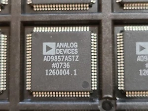 ANALOG DEVICES AD9857ASTZ 200 MSPS 14-Bit Quadrature Digital Upconverter 80LQFP - Picture 1 of 2