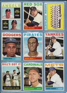 1964 Topps Baseball cards You Pick from list #1-443 All scanned most EX to EXMT