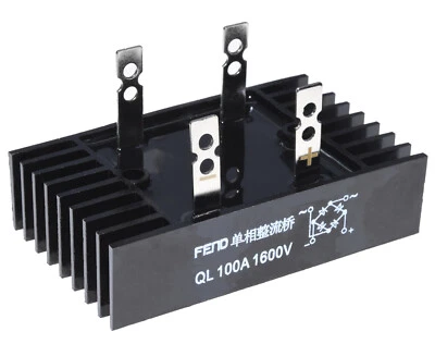 GRETZ Gleichrichterbrücke 100A 1600V Metall mit Kühlkörper QL100A - Bild 1 von 4
