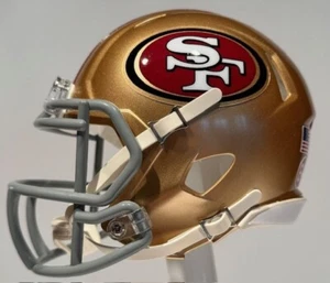 BROCK PURDY SAN FRANCISCO 49ERS 2024 RIDDELL MINI FOOTBALL HELMET SBLVIII - Picture 1 of 9