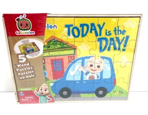 Cocomelon and Friends 5 Holz Puzzle Box Set für Kinder - Bild 1 von 2