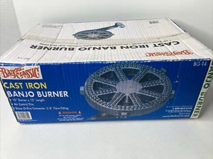 Bayou Classic BG14 Cast Iron 10" Banjo Burner W/ Original Box NOS - Picture 1 of 22
