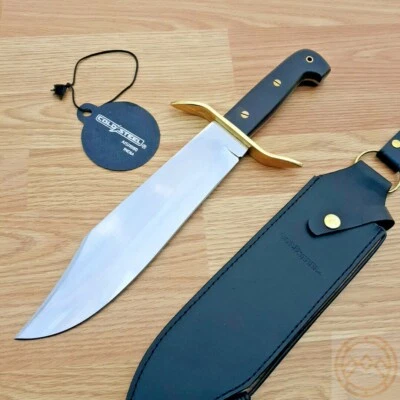 Cuchillo fijo Cold Steel Wild West Bowie 10,75" 1095HC hoja de acero mango de palo de rosa Foto 1 de 4