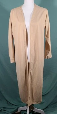 NWT Boohoo Women's Cream Beige Open Long Cardigan Size 10 - Image 1 of 4