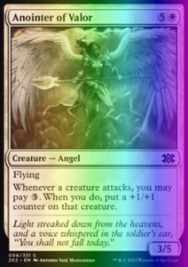 MTG Magic the Gathering Anointer of Valor (6/603) Double Masters 2022 LP FOIL - Picture 1 of 1