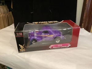 FACTORY SEALED 1941 WILLYS COUPE DIE CAST METAL 1:18 DELUX EDITION NR - Picture 1 of 10