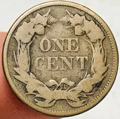 1857 Flying Eagle Cent Penny 1C Ungraded Circulated US Type Coin CC25434 - Image 1 of 4