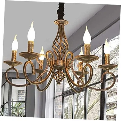  Деревенские люстры на 6 ламп, французские деревенские винтажные бронзовые/6 ламп - Изображение 1 из 4