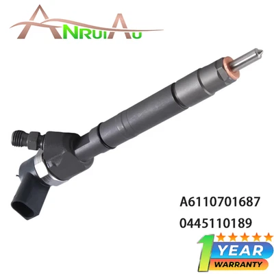Fuel Injector A6110701687 0445110189 For Mercedes Benz Sprinter Dodge 0500803AA - Image 1 of 4